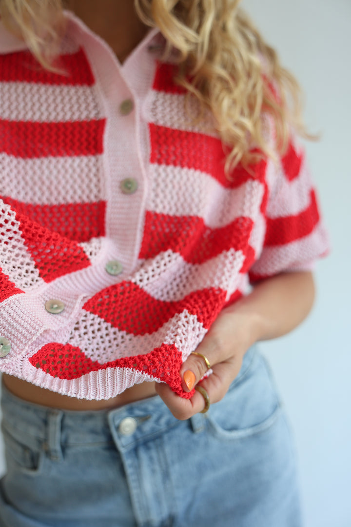 Crochet Polo T-Shirt