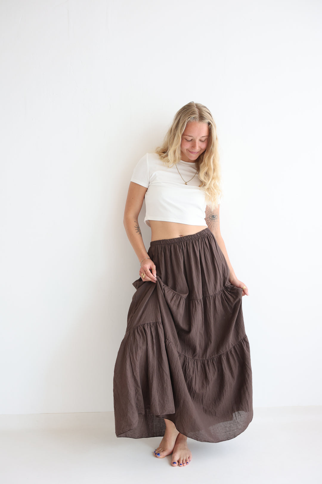 Cotton Maxi Skirt