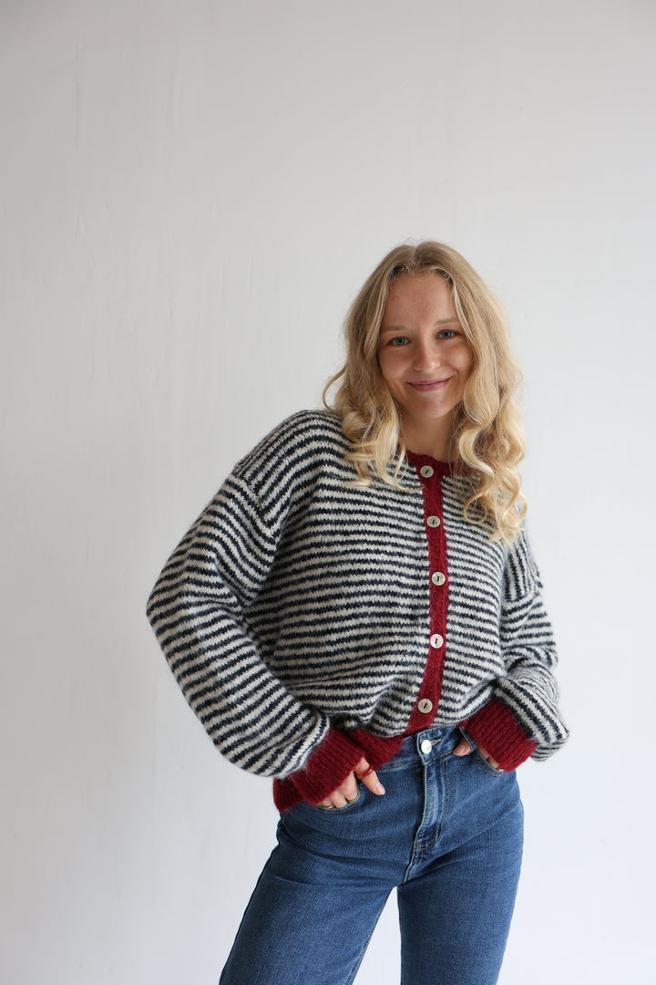 Gestreifter Cardigan Moodline Knit