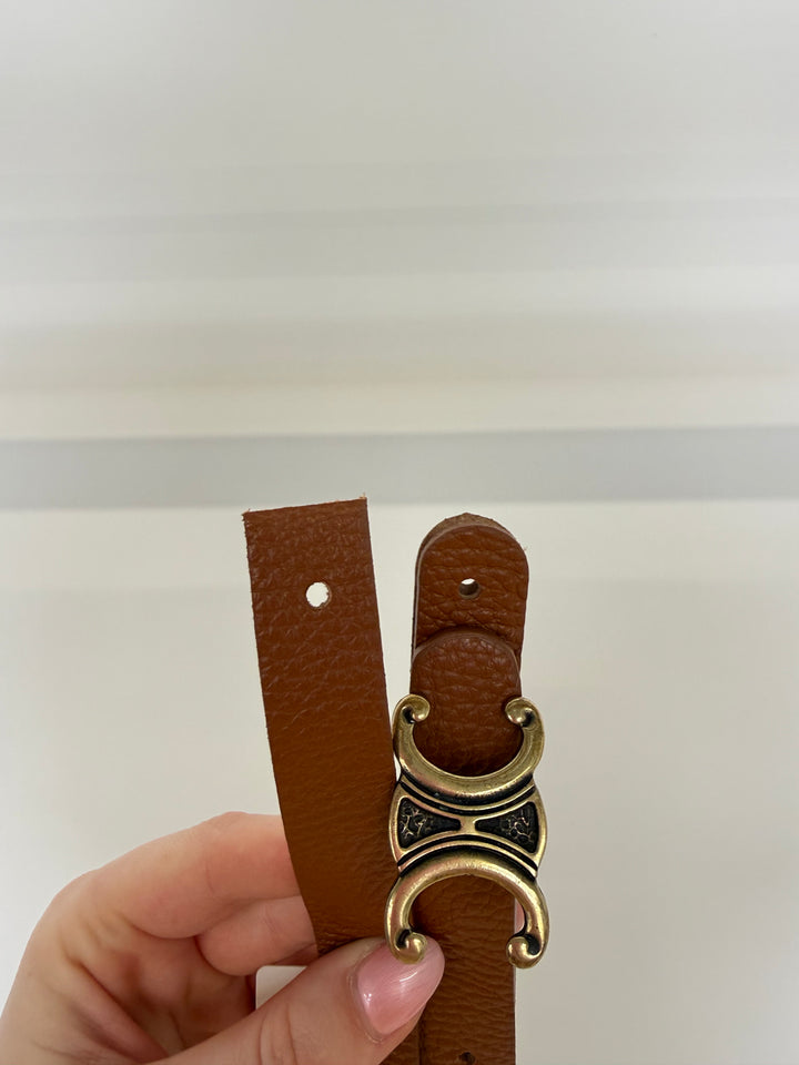 LEDERGÜRTEL CELINA SCHMAL COGMAC (B-WARE)