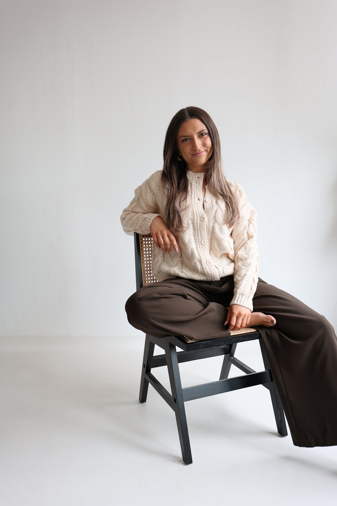 Luna Cable Knit Cardigan