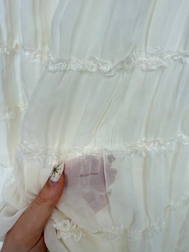 SUNLIT RUFFLE ROCK CREME GR.S/M (B-WARE)