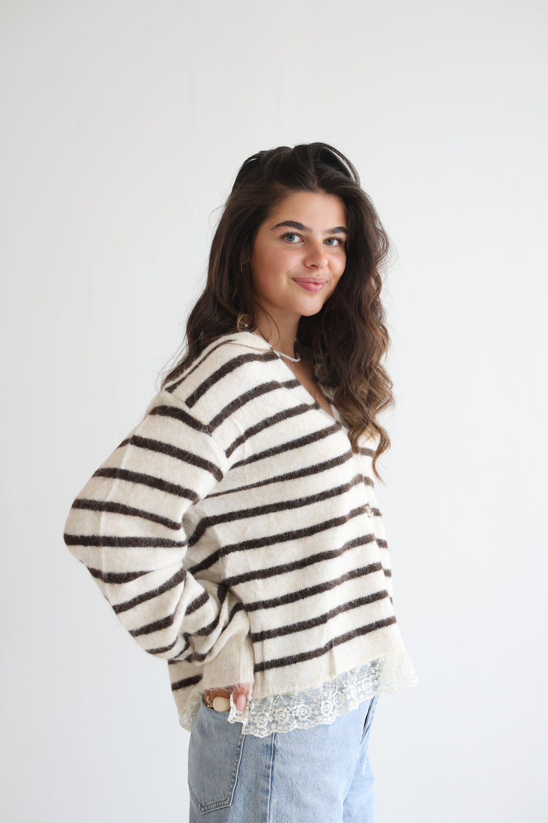 Lace &amp; Lines Cardigan