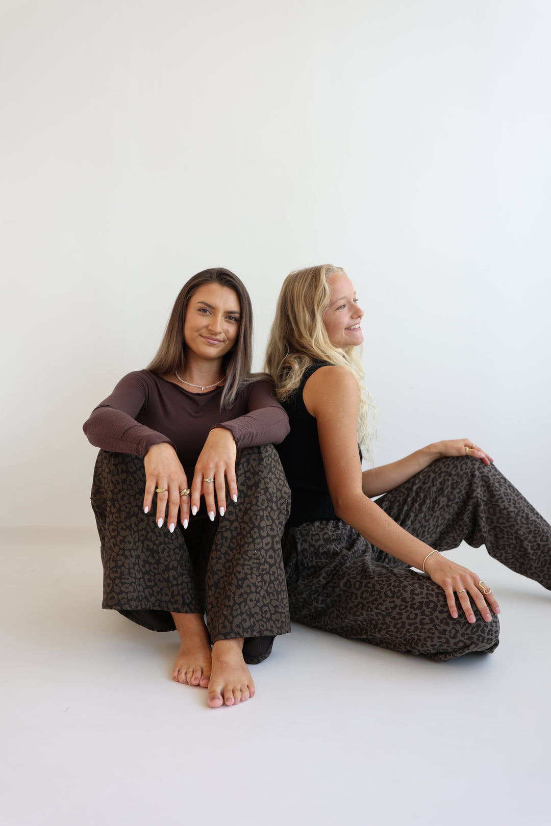 Jersey Jogger Pants mit Leoprint Nuna