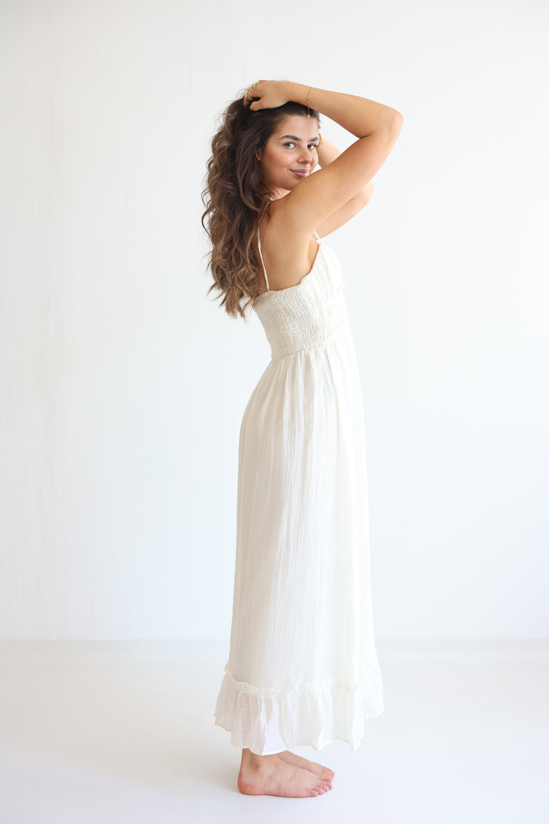 Smocked Cami Midi Dress