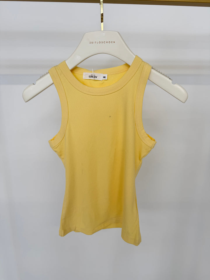 SLIM FIT RIBBED TANKTOP LEMON GR. M/L (B-WARE)