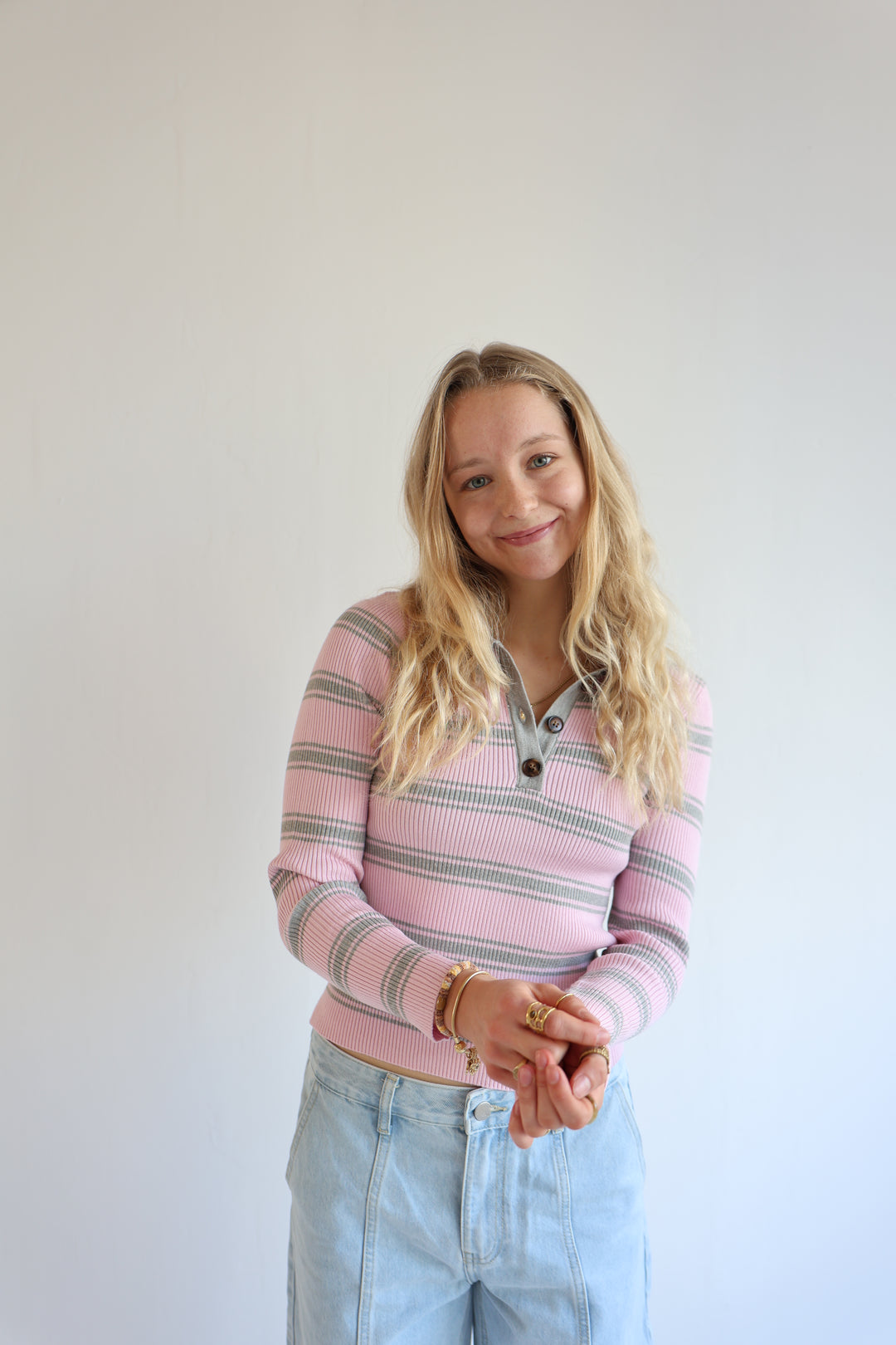 Ripped Polo Longsleeve Nele