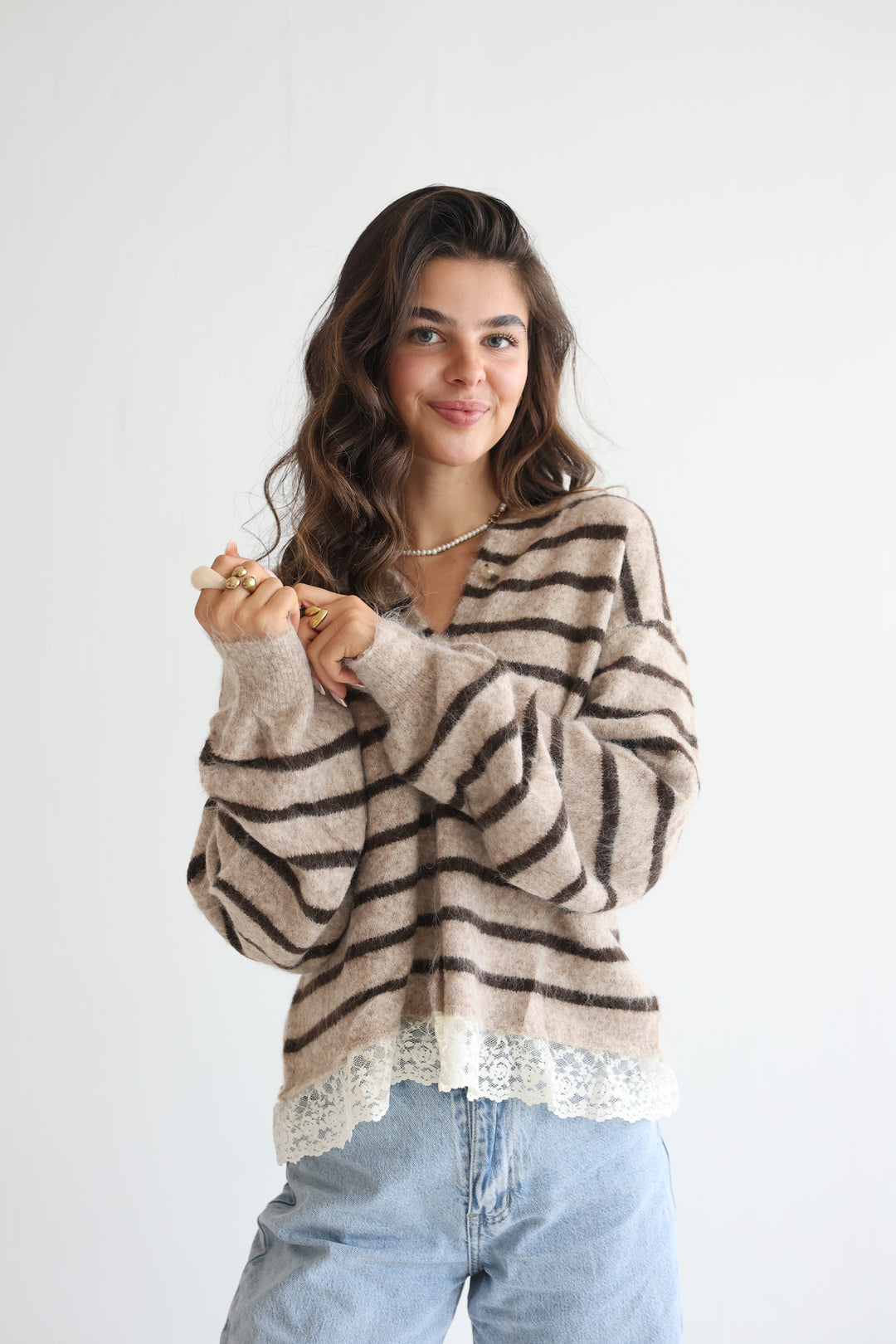 Lace &amp; Lines Cardigan