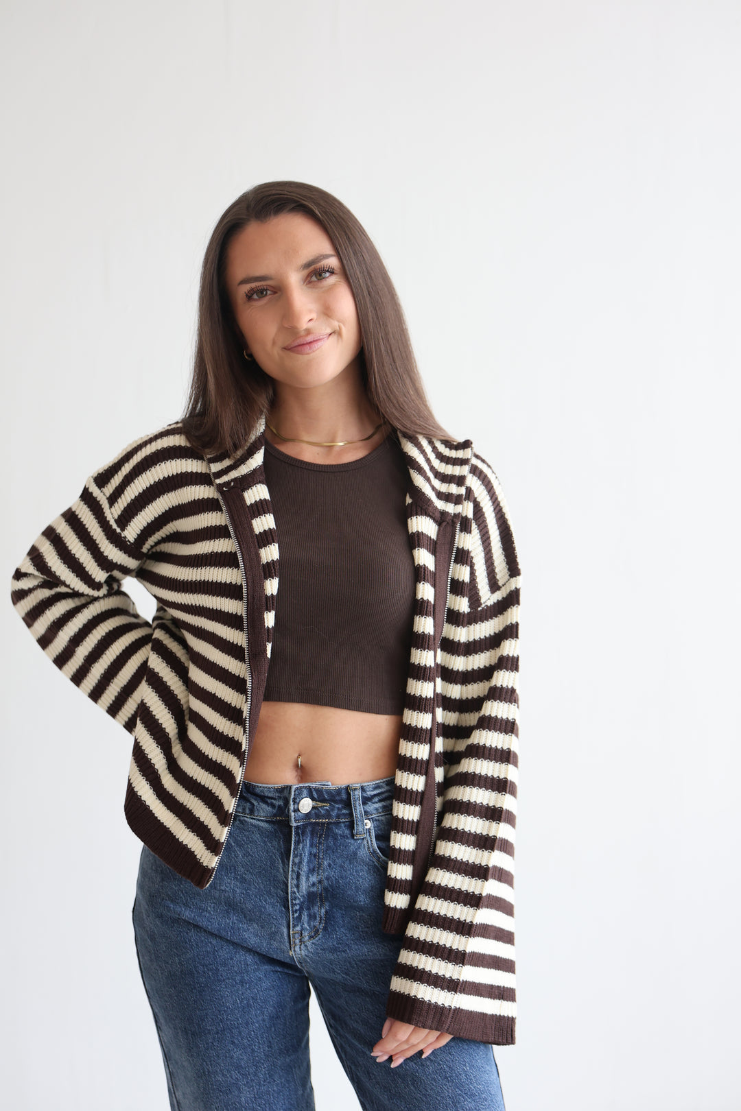 Easygoing Stripe Cardigan