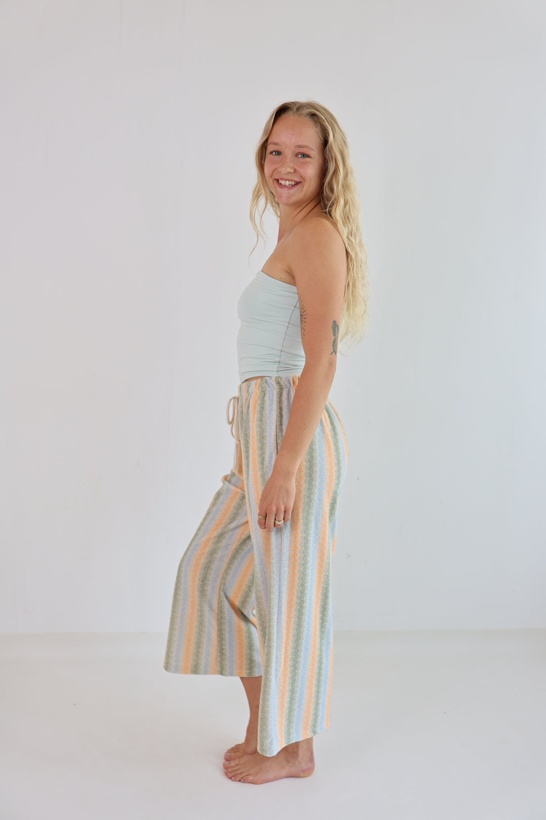 Gestreifte Frotteehose Venice Beach