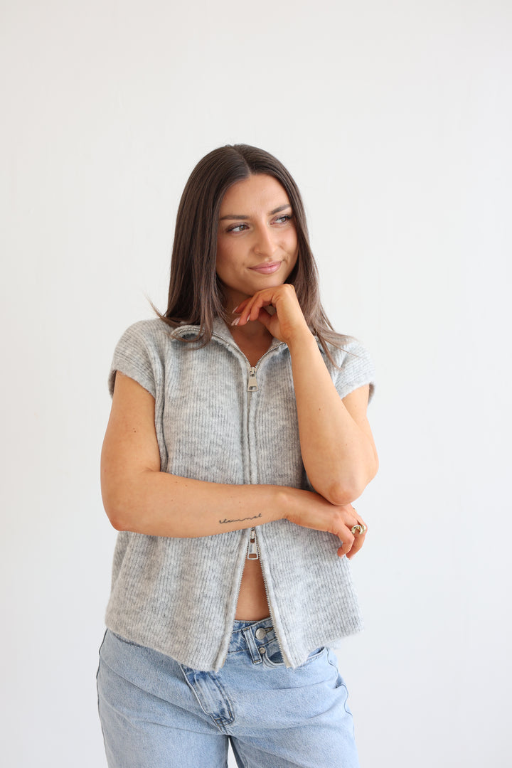 Casual Zipper Weste
