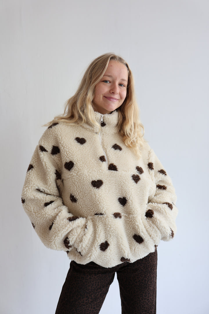 Fleece Zipper Warm Hearted