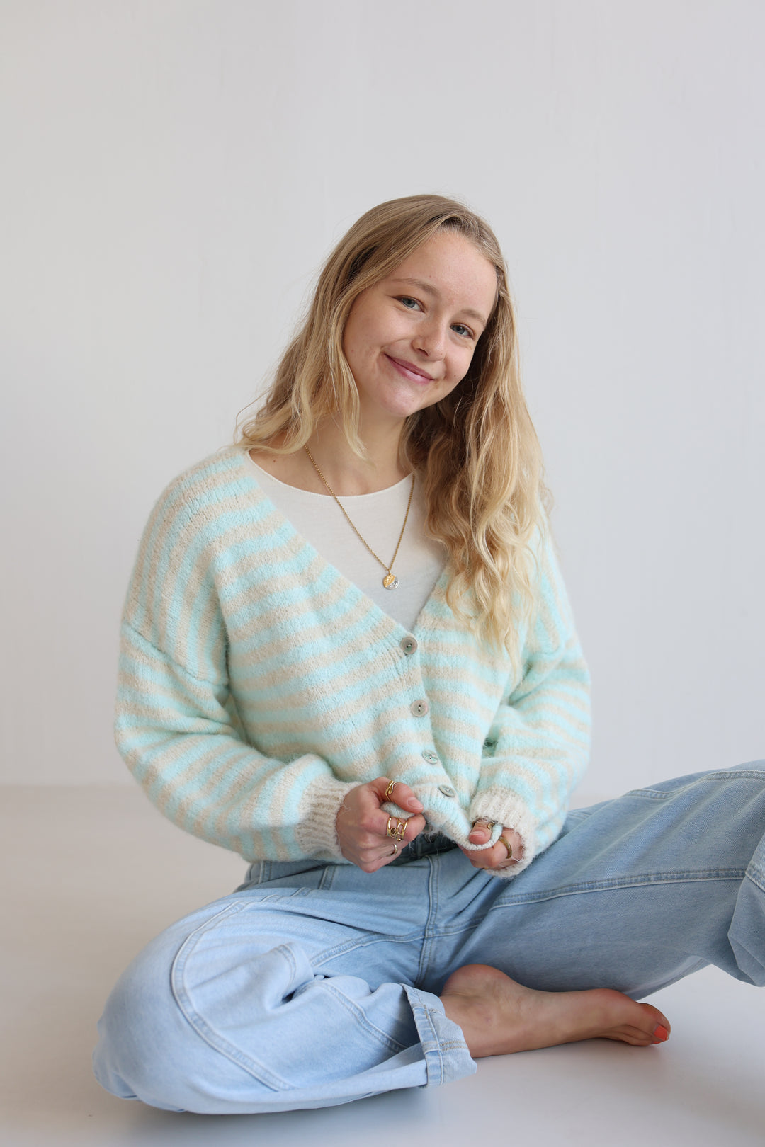 Gestreifter Cardigan Cosima