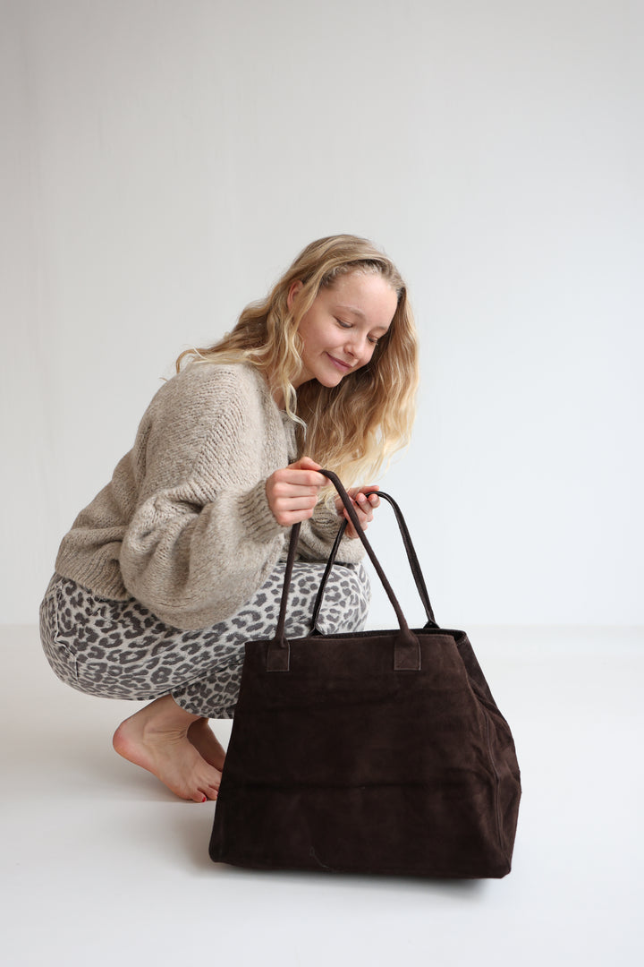 Shopper aus Wildleder Kamina