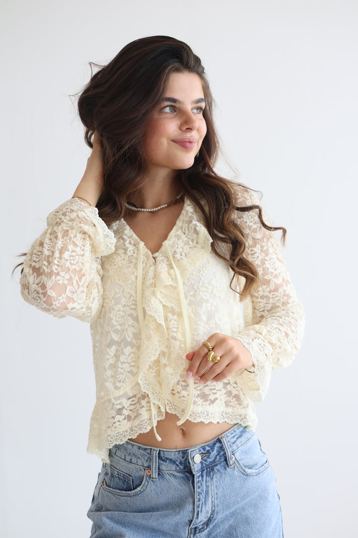 Vintage Sleeve Bluse