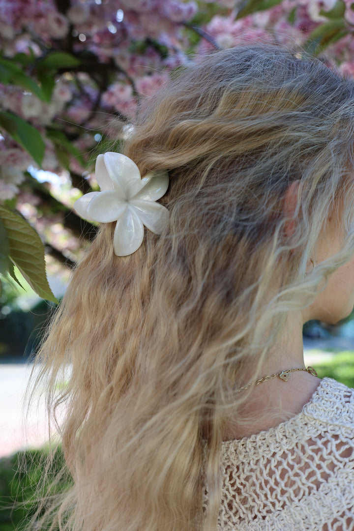 Haarspange Pastell Hibiskus