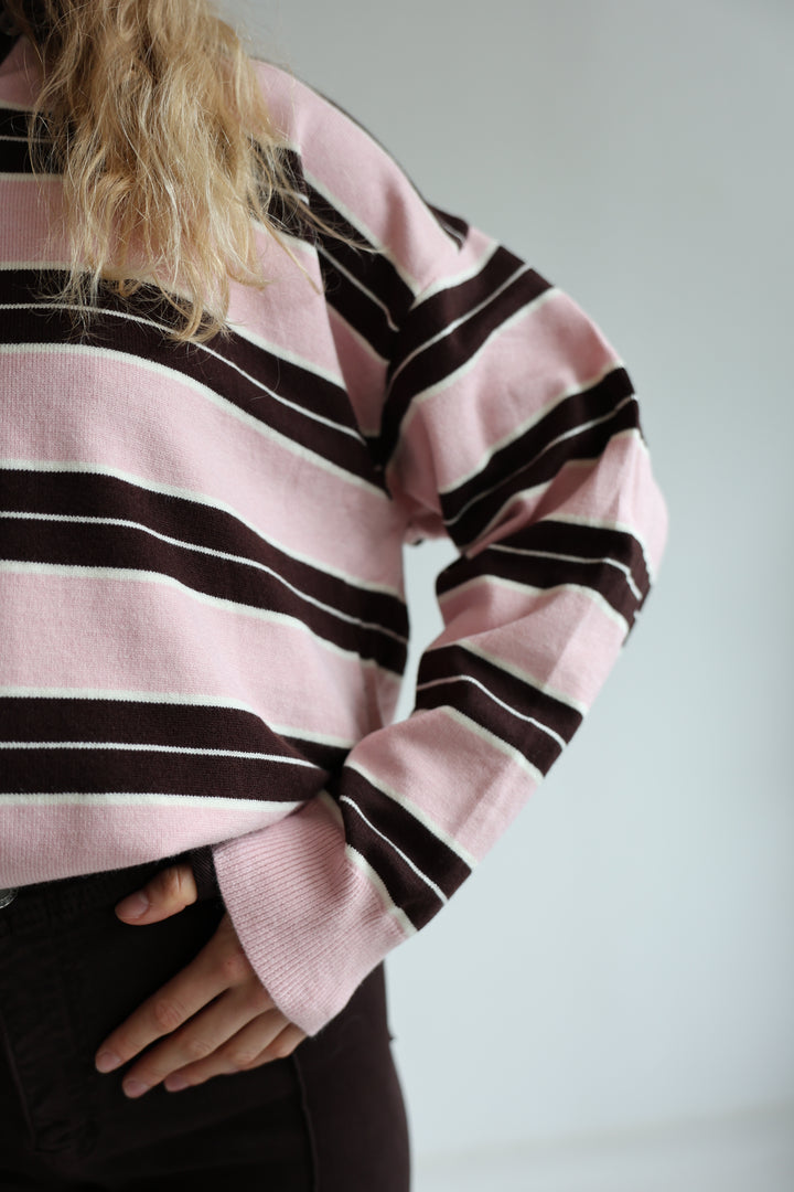 Long Polo Blossom Stripes