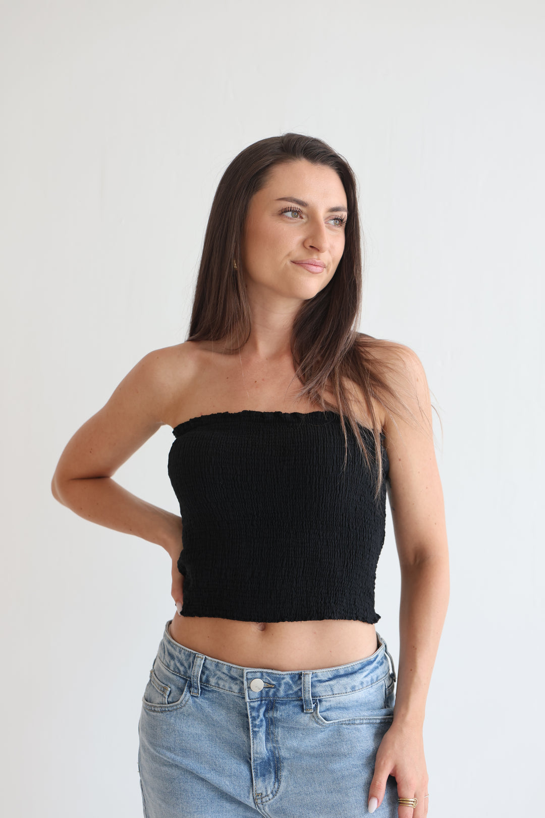 Croptop aus Musselin Malu