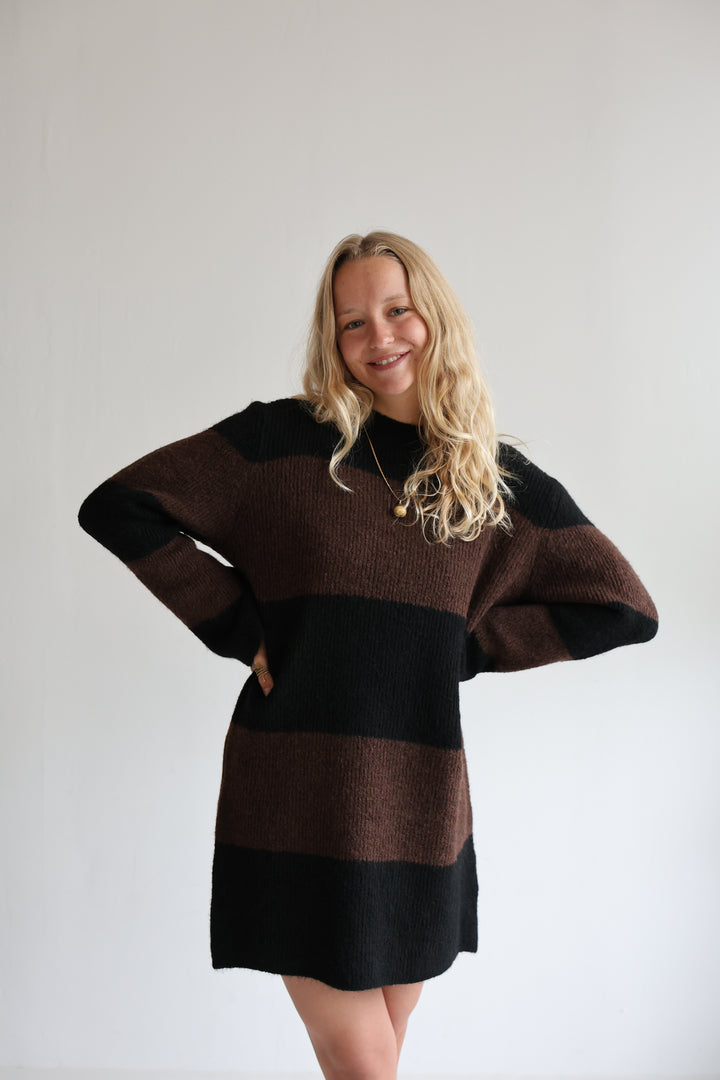 Soft Stripe Knit Dress