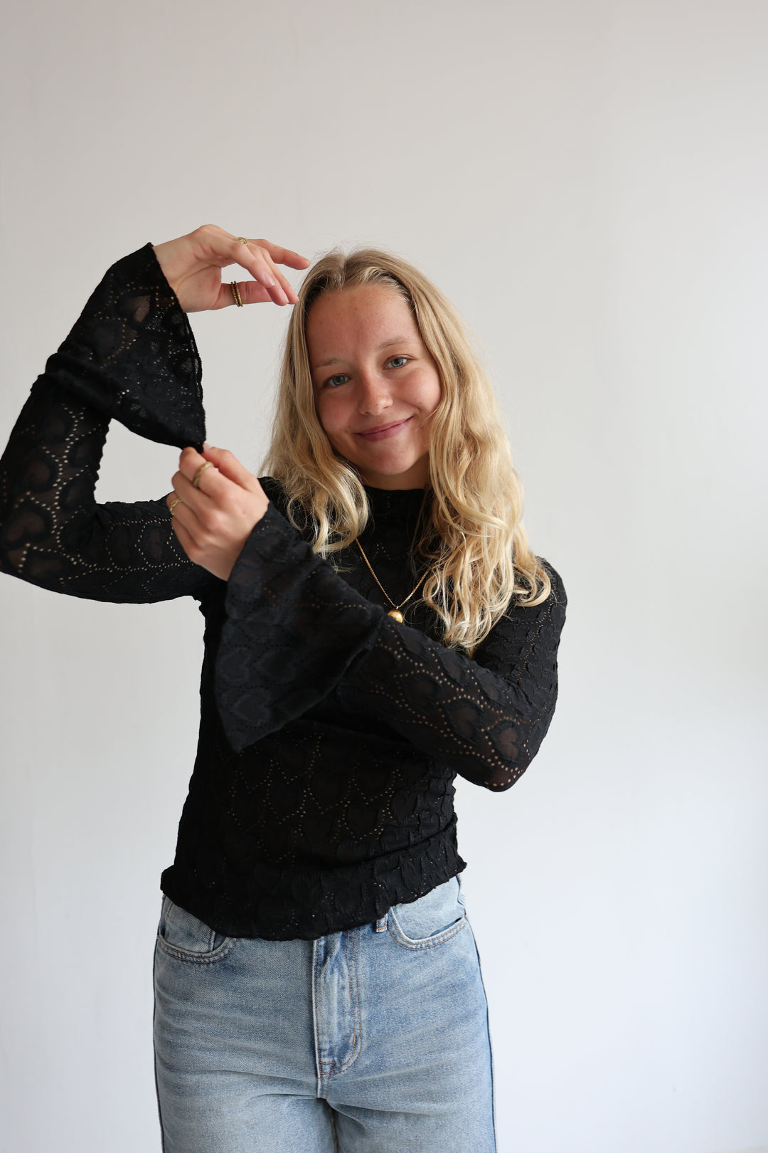 Spitzenlongsleeve Heartful