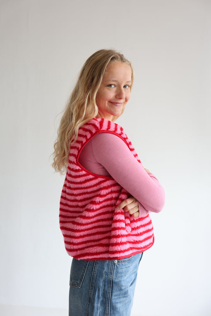 Striped Teddy Vest