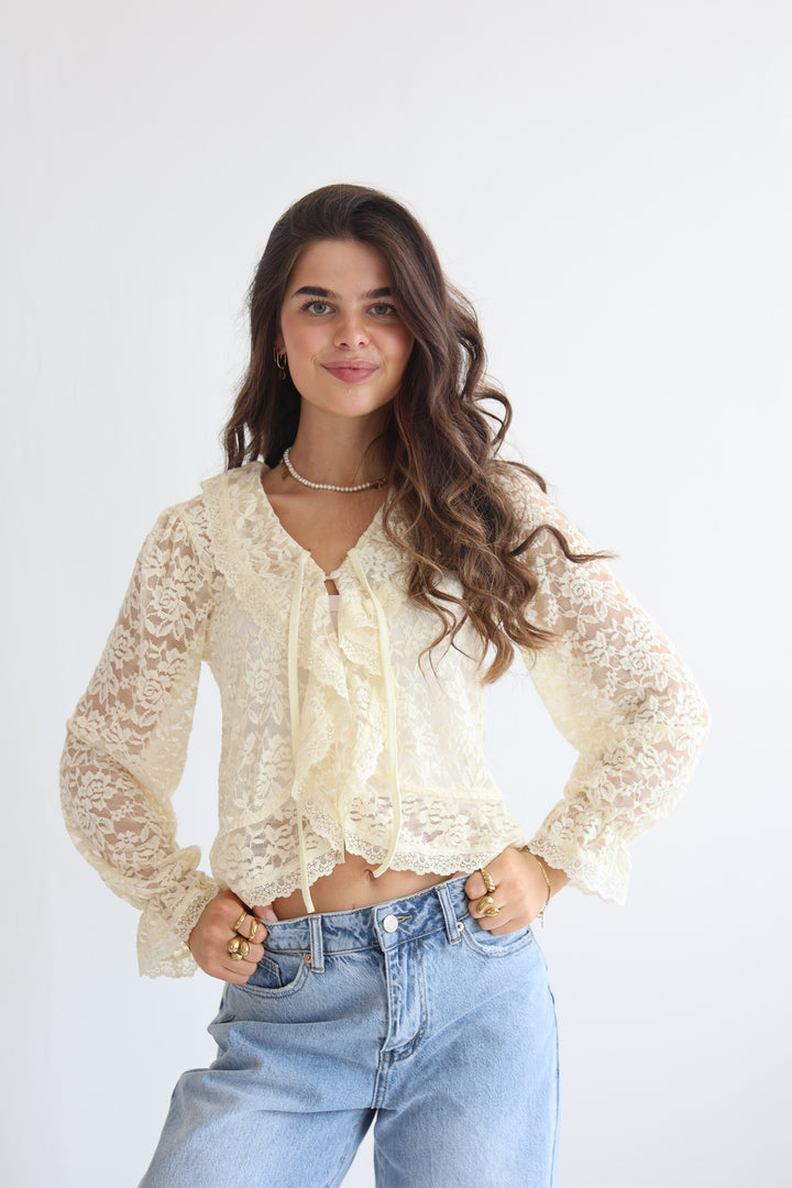 Vintage Sleeve Bluse