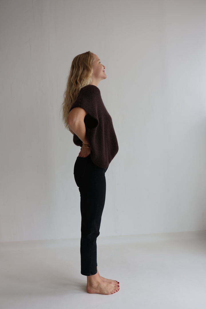 Schwarze Mom Jeans Evelyn