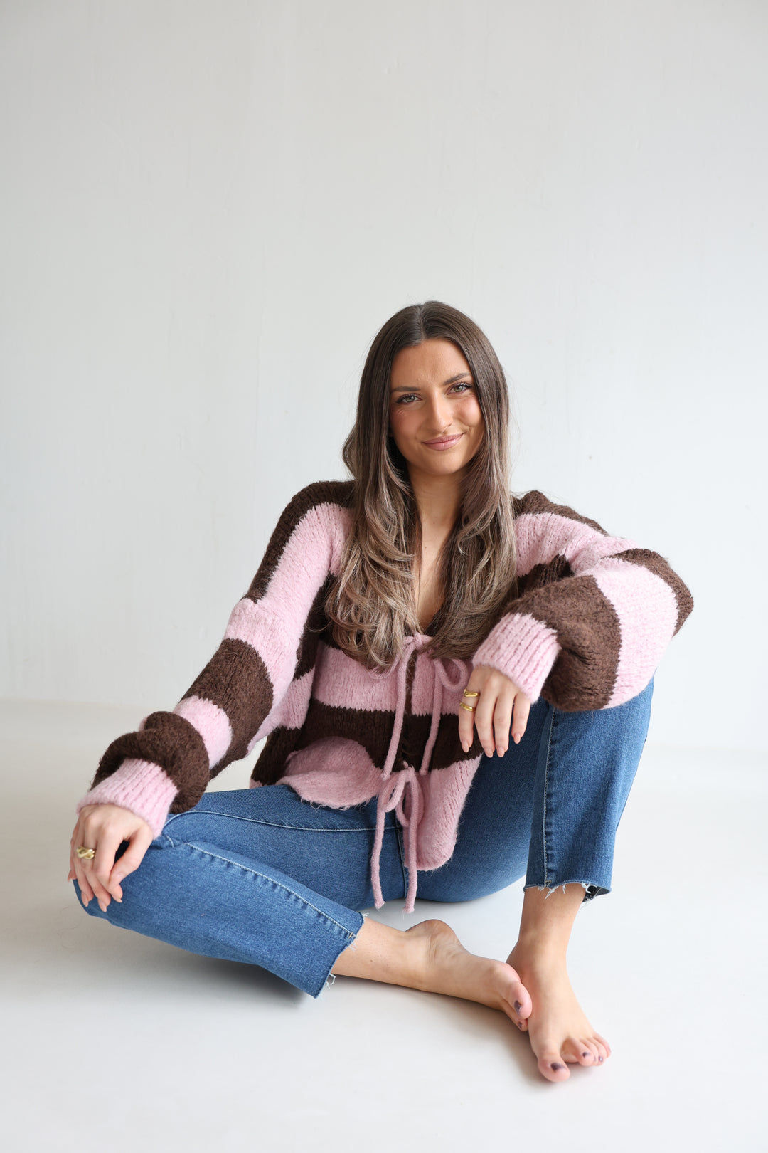 Gestreifter Cardigan Luana