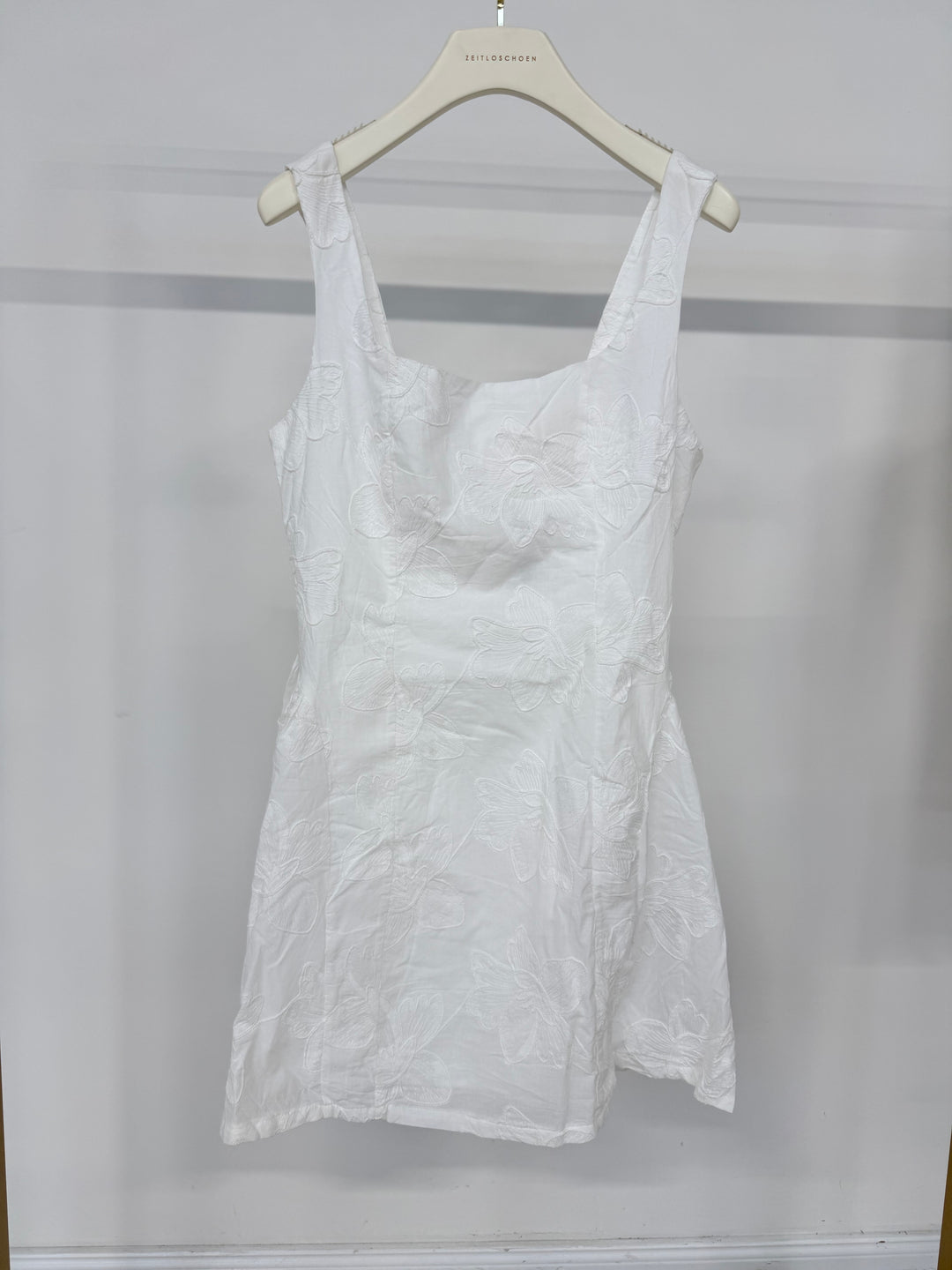 WHITE BOHO FLORAL MINI DRESS GR.L/40 (B-WARE)
