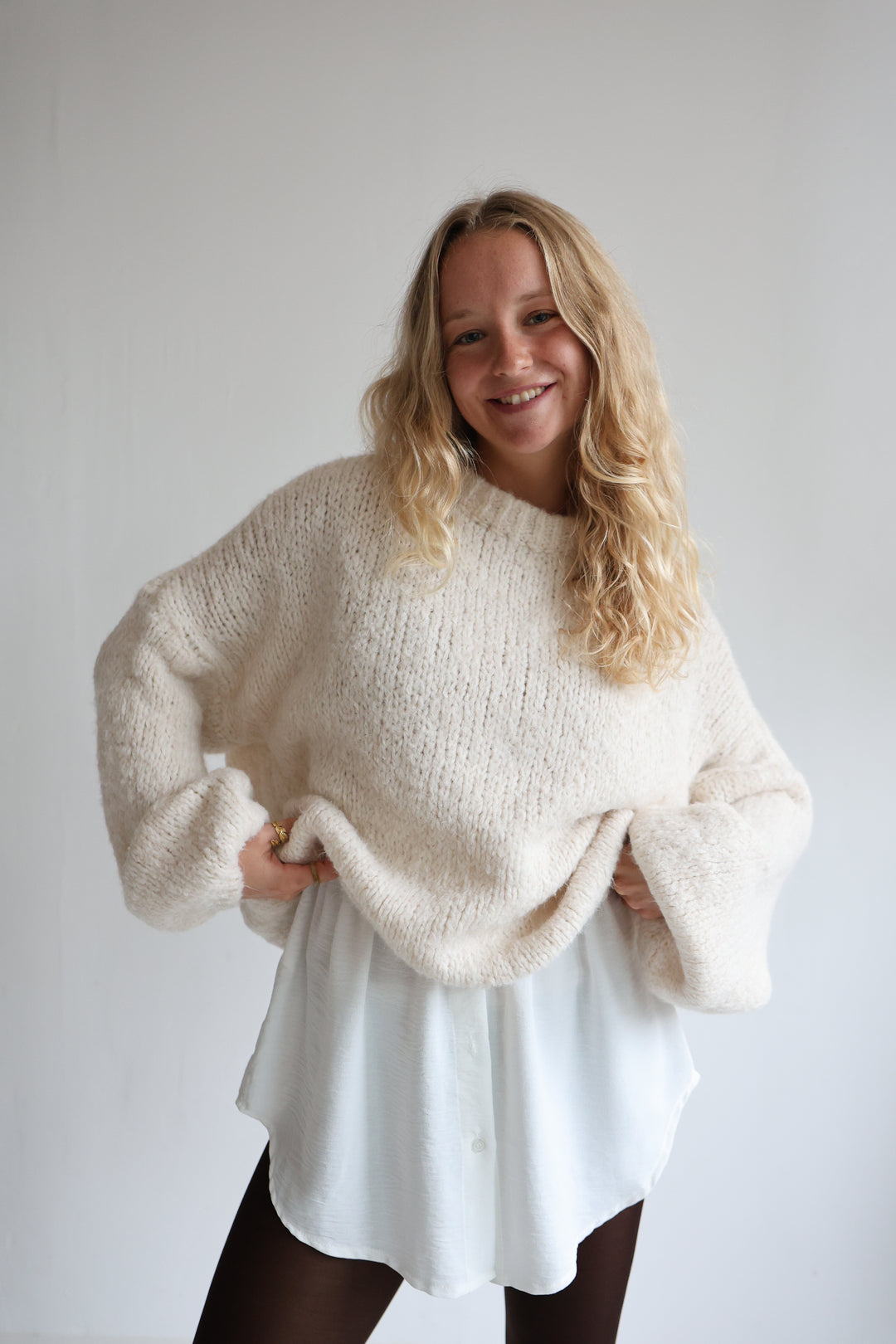 Einfarbiger Blusenrock