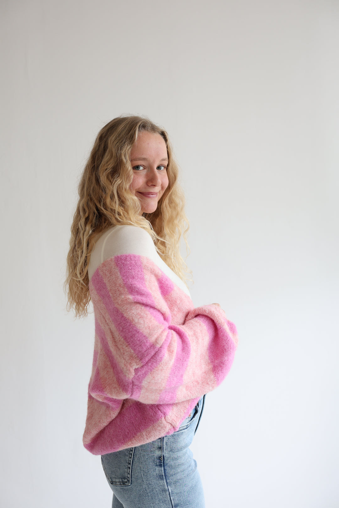 Chunky Striped Cardigan