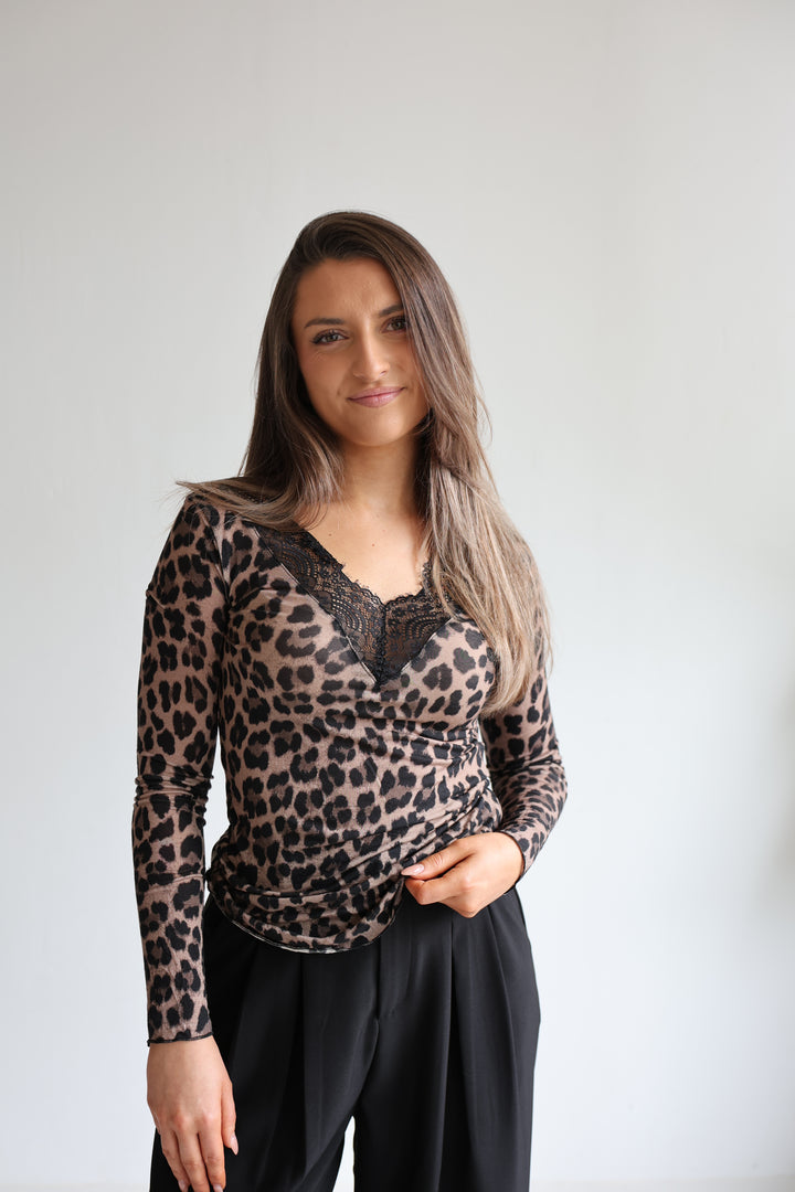 Cashmere Longsleeve Mesh Lace