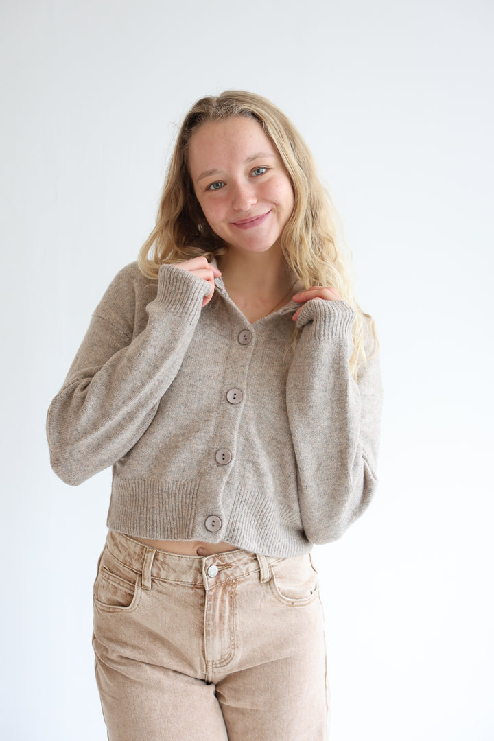 Cropped Cardigan Cozy Snuggle