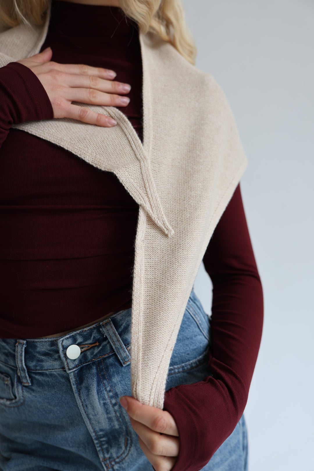 Cashmere Dreiecks-Schal