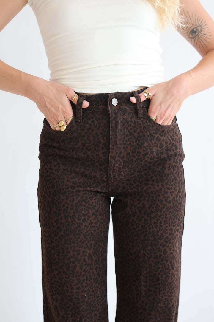 After Dark Animal Straight Fit Jeans