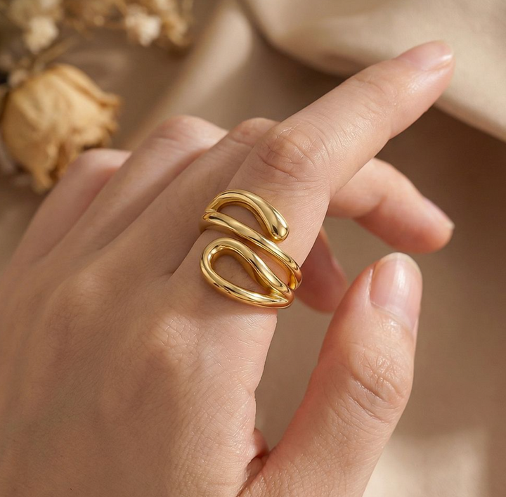 Golden Loop Ring