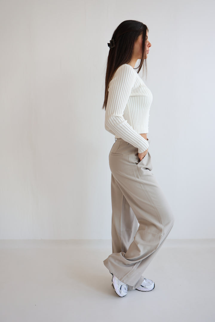 Bundfaltenhose Casual Look