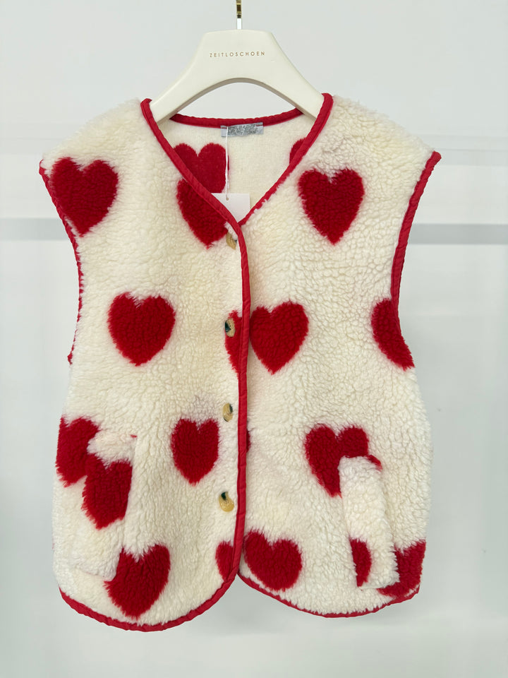 TEDDYWESTE MIT HERZPRINT (B-WARE)