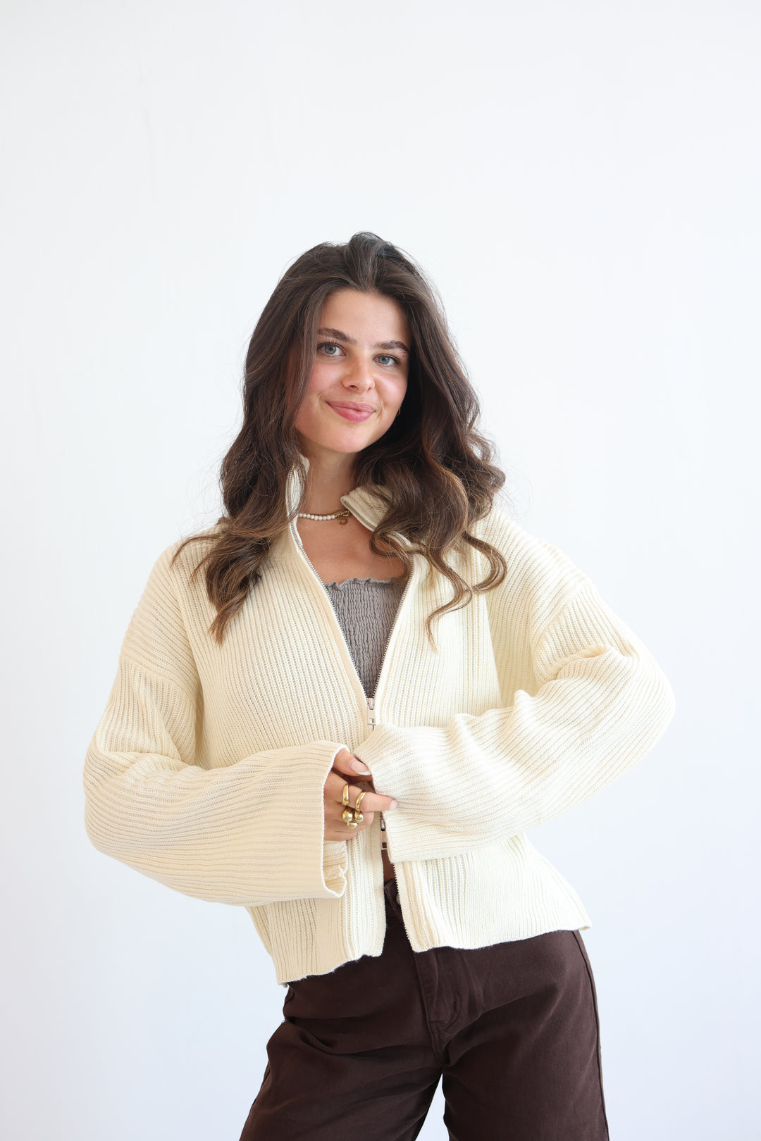 Softline Zip Cardigan