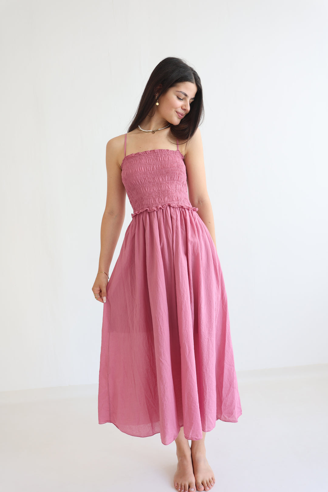 Soft Horizon Cotton Dress