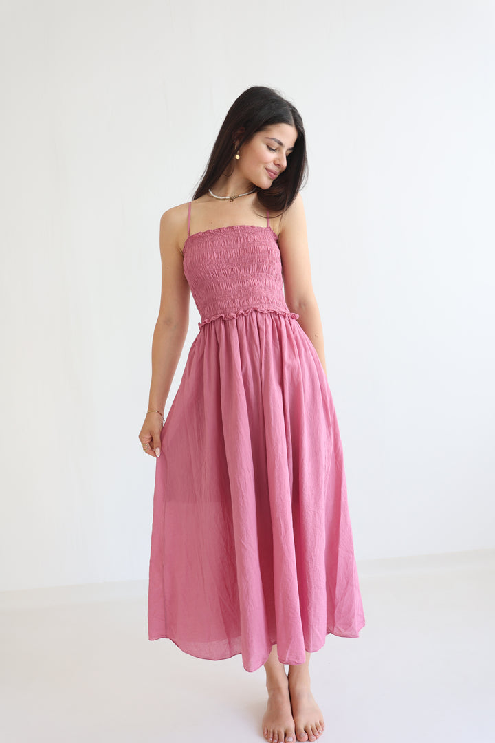 Soft Horizon Cotton Dress