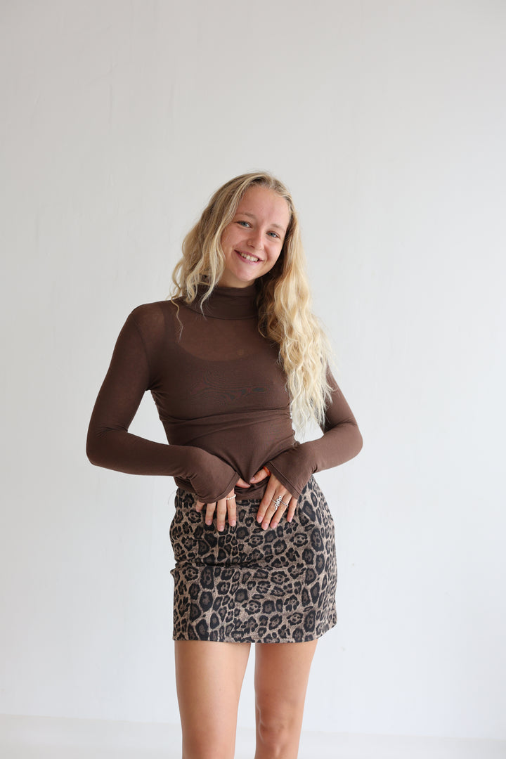 Cashmere Longsleeve mit Kragen Liliana (einfarbig)