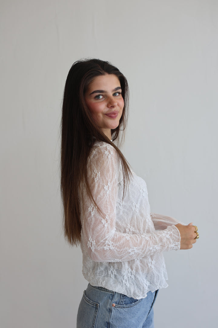 Soft Lace Longtop