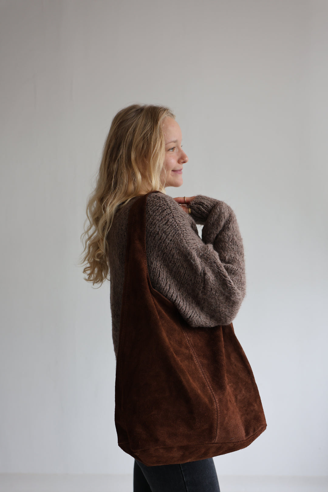 Handtasche aus Wildleder Chestnut Dream