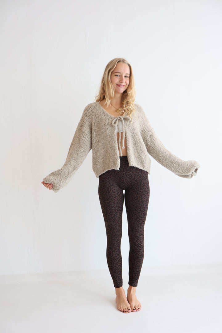 Cardigan Fluffy Tie