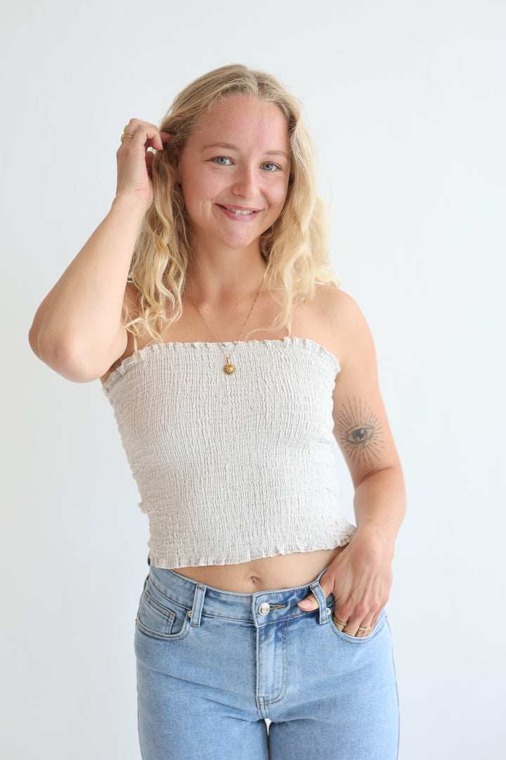 Croptop aus Musselin Malu