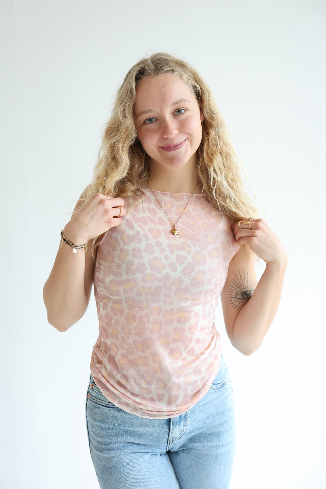 Cashmere Top Wild Leo