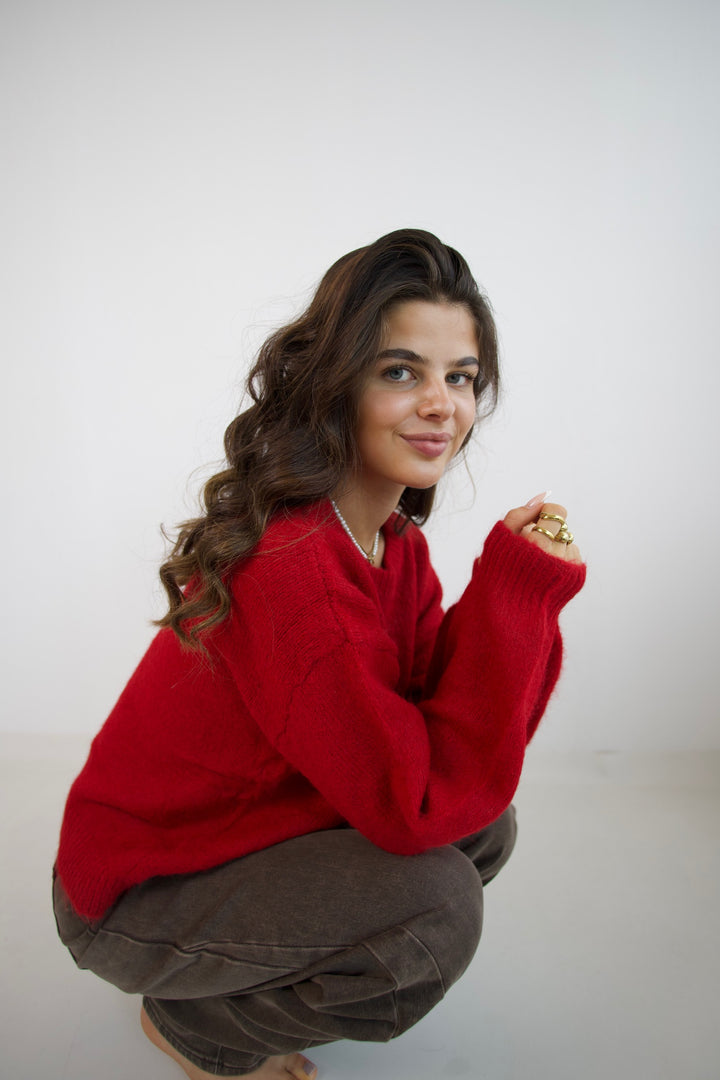 Red Velvet Cloud Sweater