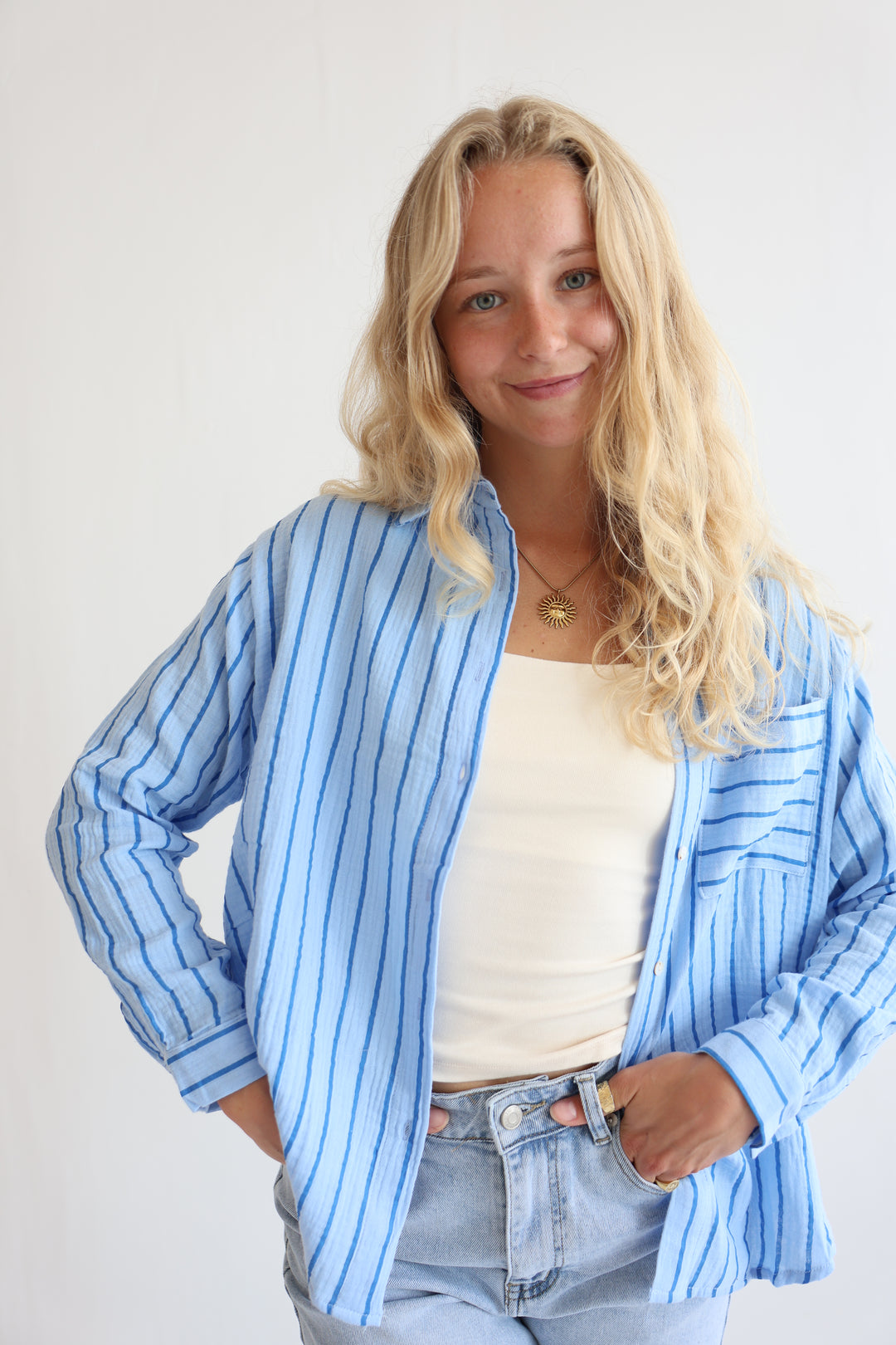 Musselinbluse Bubblegum Dreams
