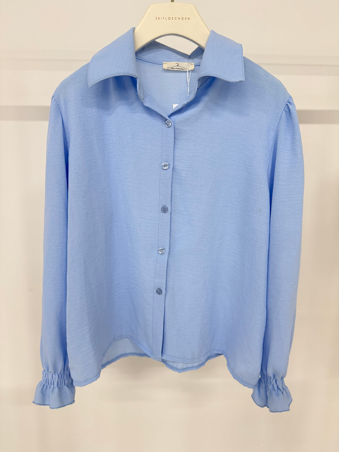 RÜSCHENBLUSE MELLY SOFT BLUE (B-WARE)